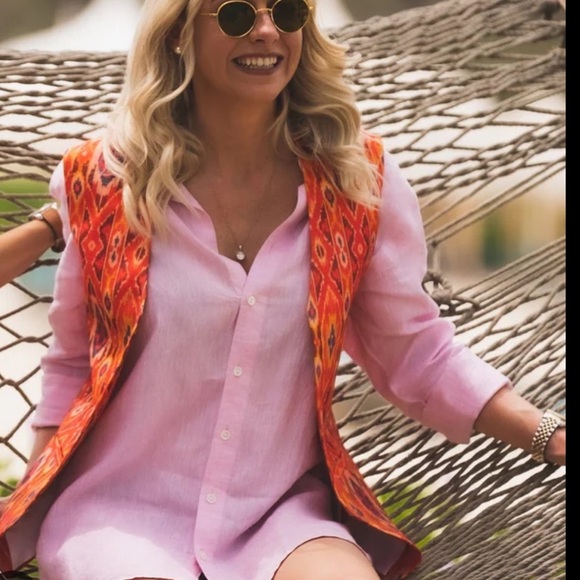 Pink Button-Up Shirt - Picture 1 of 7